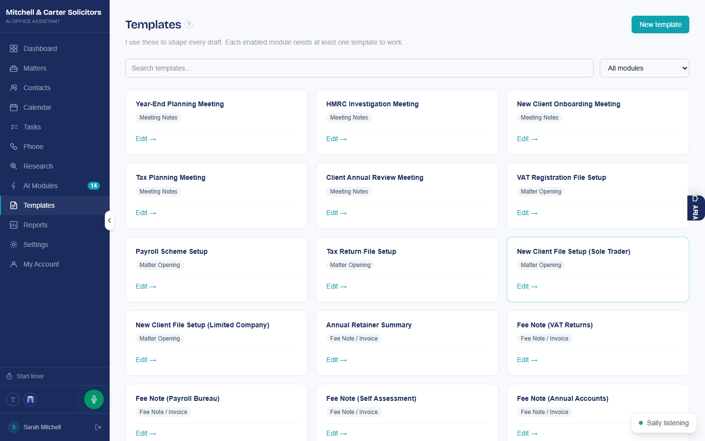 Template library